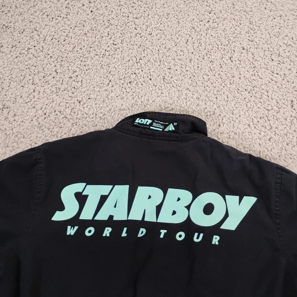 The Weeknd XO Jacket Mens Small Black Starboy Legend Hip Hop Rap 2017 World Tour